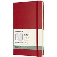 2021- 12 Weekly Noetbook Pocket Red