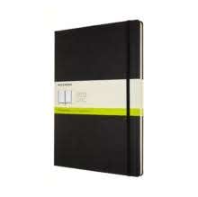 Moleskine Plain Notebook- A4, Black, Hard/Soft cover