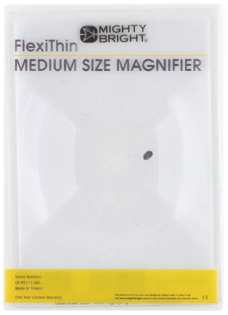 FlexiThin Medium Size Magnifier - Mighty Bright