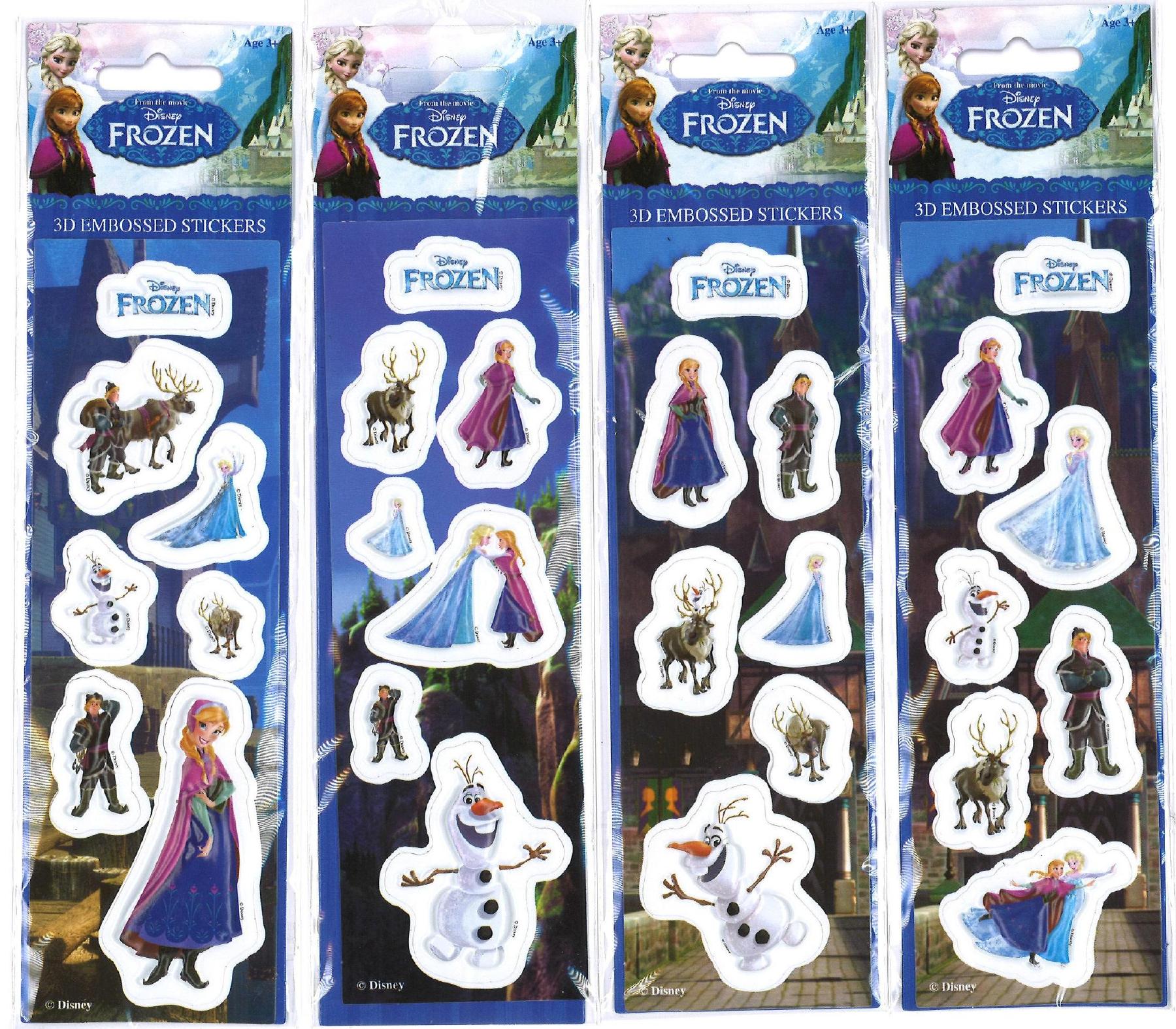 Assorted Frozen 3D Stickers