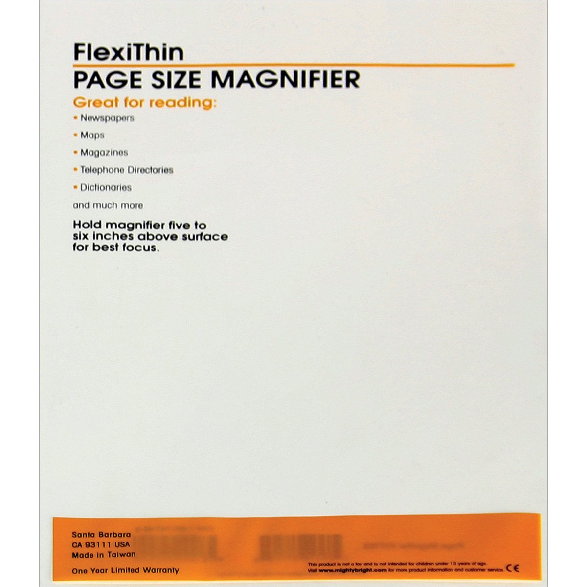 Large Flexithin Magnifier - Mighty Bright
