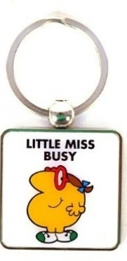 Little Miss Busy Keyring