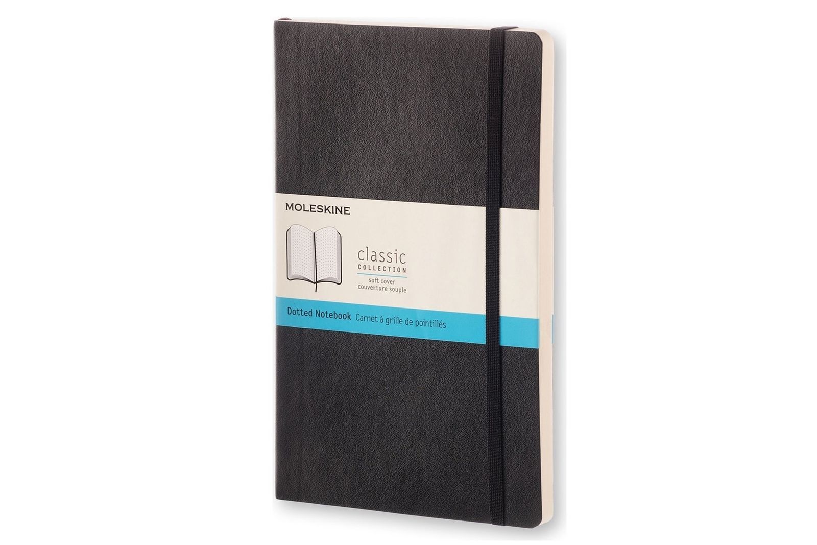 Moleskine Classic Dotted Paper Notebook- Black softcover 13x21cm
