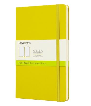 Moleskine Classic Plain Paper Notebook - Yellow