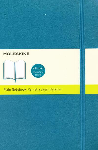 Moleskine Soft Large Underwater Blue Plain Notebook