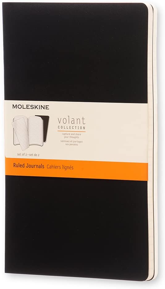 Moleskine Volant Journal - Set of 2 Notebooks with Ruled Pages
