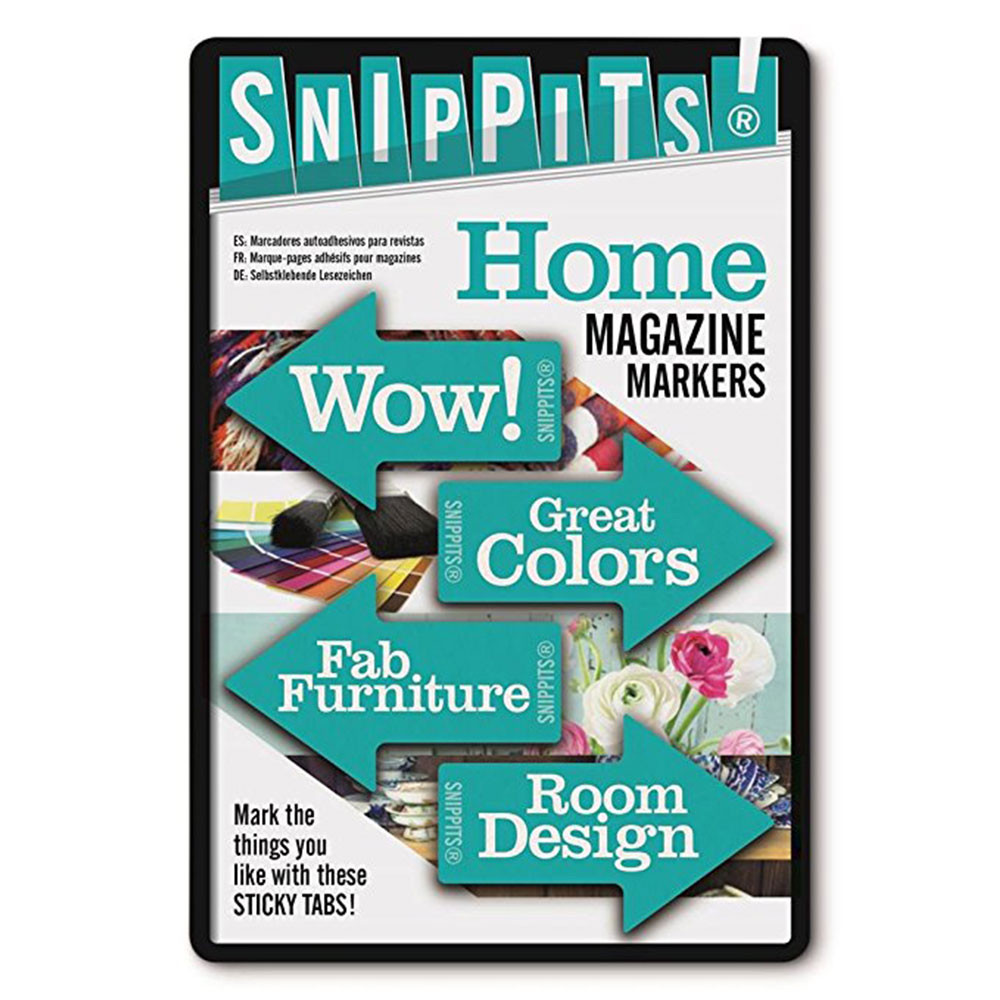 Snippits Magazine Page Markers - Sticky Tab Inserts - Home