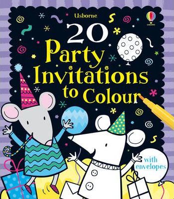 Twenty Party Invitations To Colour - Candice Whatmore