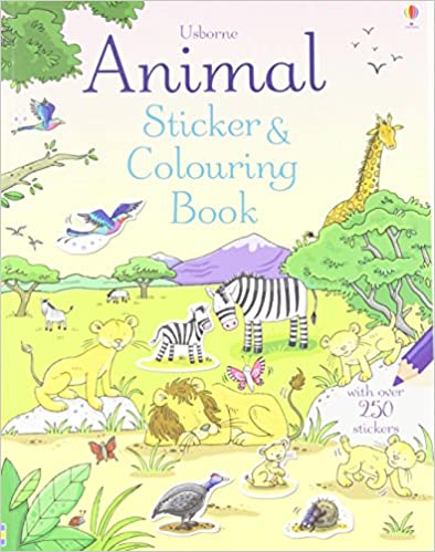 Animal Sticker & Colouring Book- Jessica Greenwell