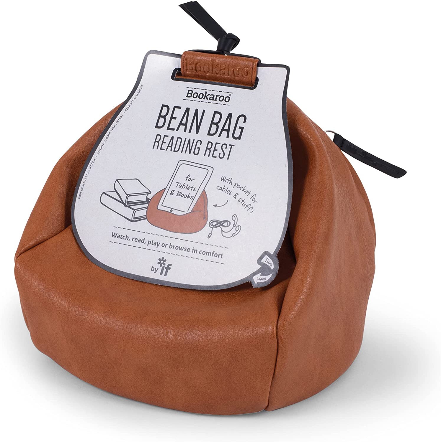 Bookaroo Bean Bag Reading Rest- Brown