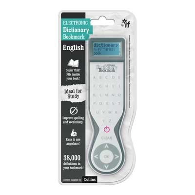 Carded Electronic Dictionary Bookmark-Grey
