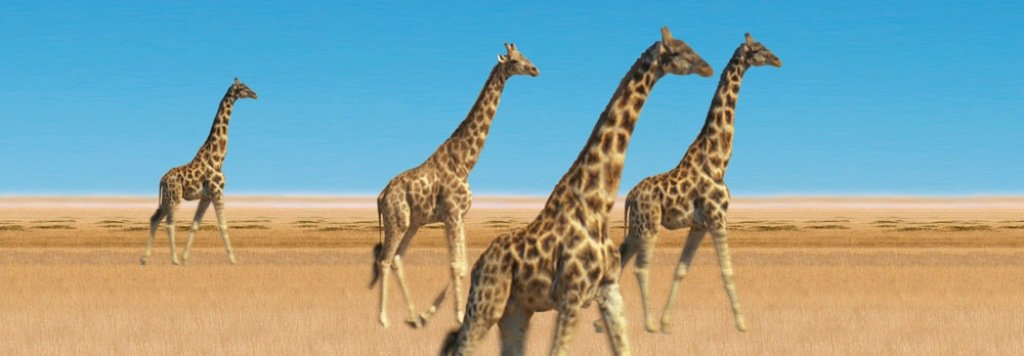 Giraffe 3D Bookmark
