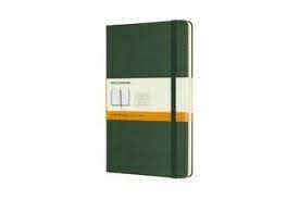 Moleskine Ruled Notebook-Hardcover, Myrtle green, 13x21cm