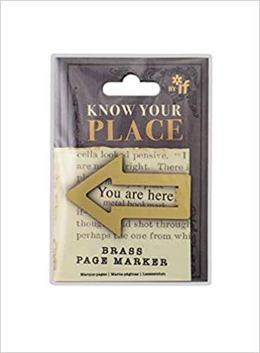 Know Your Place Bookmark- Brass