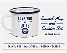 Love You a Latte Enamel Mug