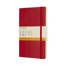 Moleskine Ruled A5 Red Notebook- Softcover