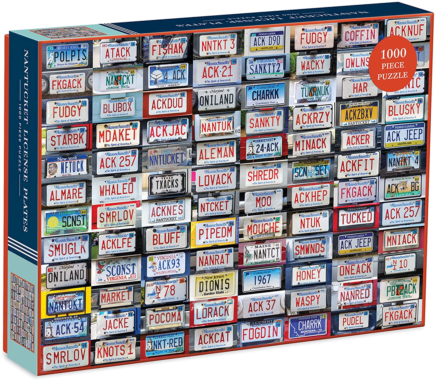 Nantucket License Plates 1000 Piece Puzzle