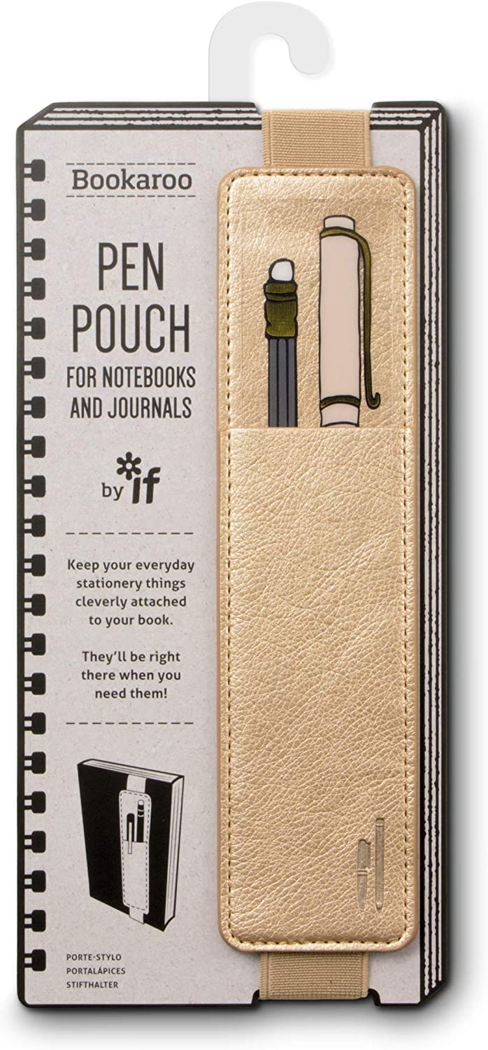 Bookaroo Pen Pouch- Gold