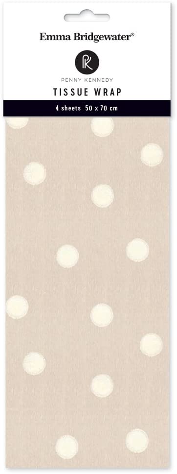 Pearlised Polka Dots Tissue Wrap