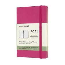 2021- 12 Month Weekly Notebook Pocket Bougainvillea