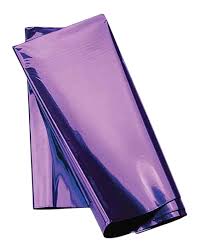 Purple Foil Tissue Wrap