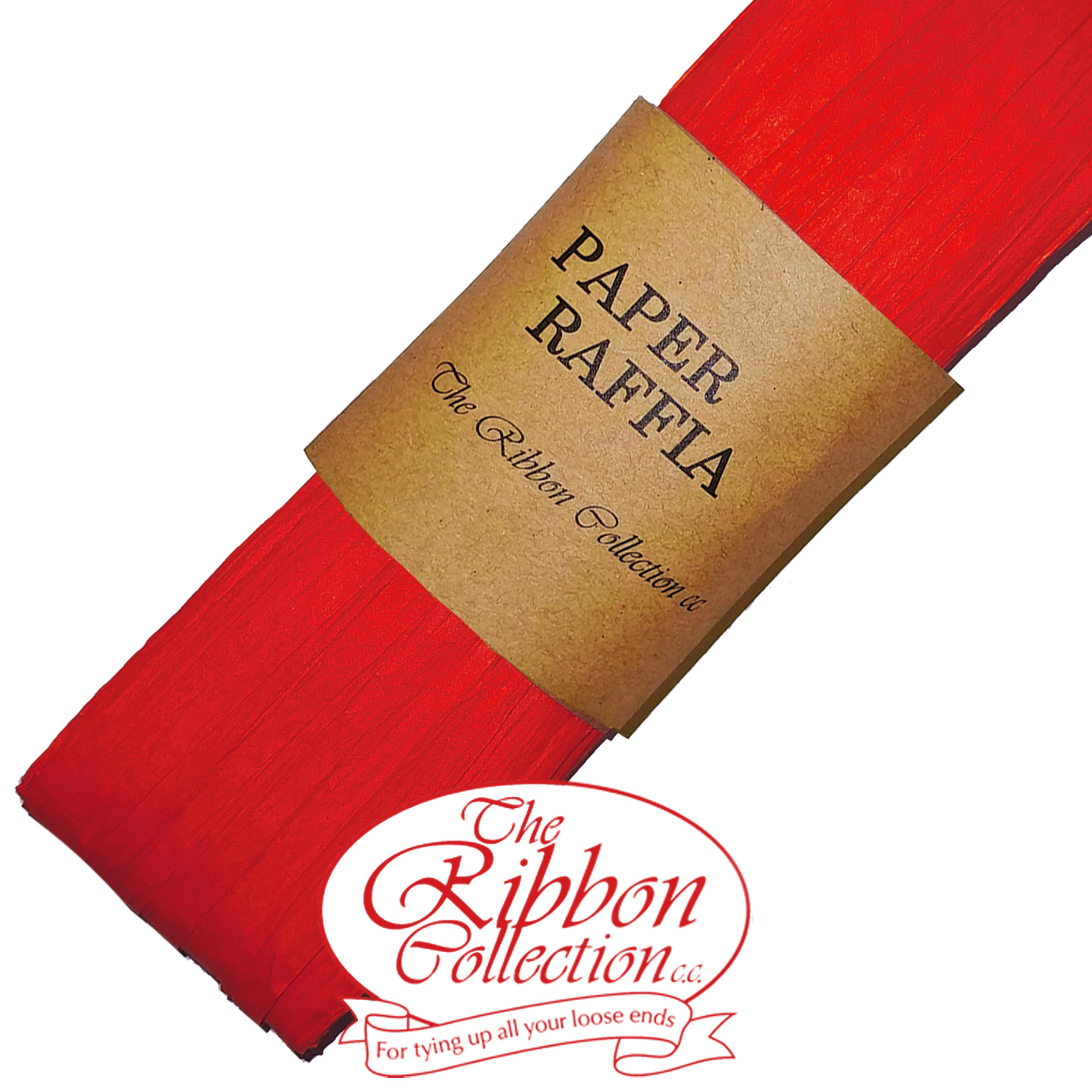 Paper Raffia- Red