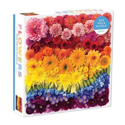 Rainbow Summer Flowers 500 Piece puzzle