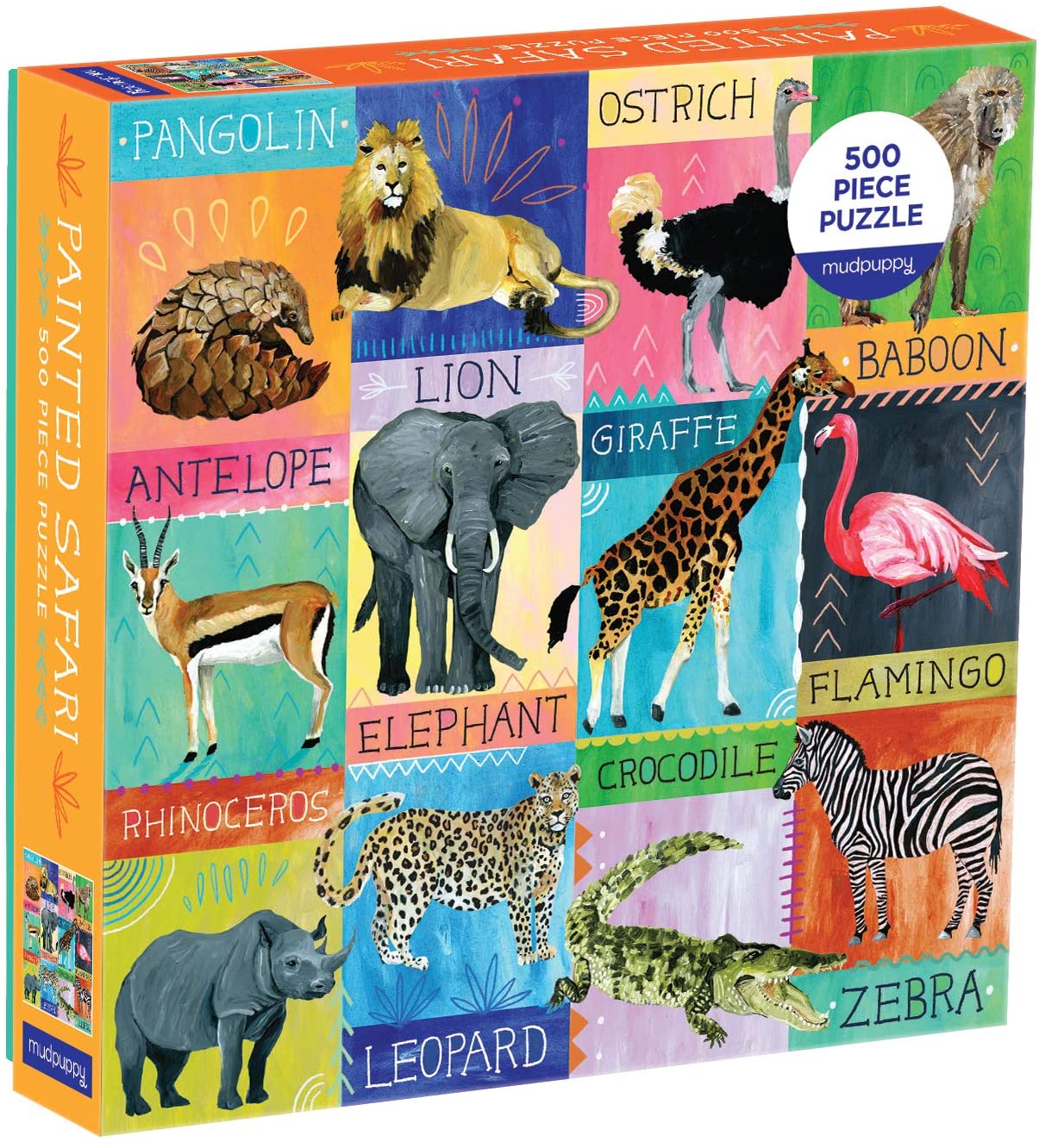 Painted Safari 500 Piece Puzzle