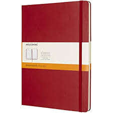 Notebook Large Ruled Scarlet Red Notebook- Hardcover, 19x25cm